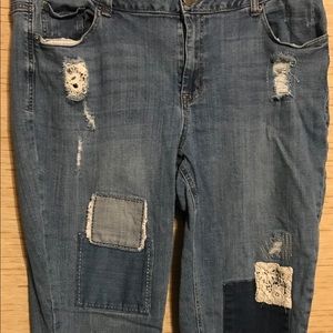 Lane Bryant denim capris Size 22